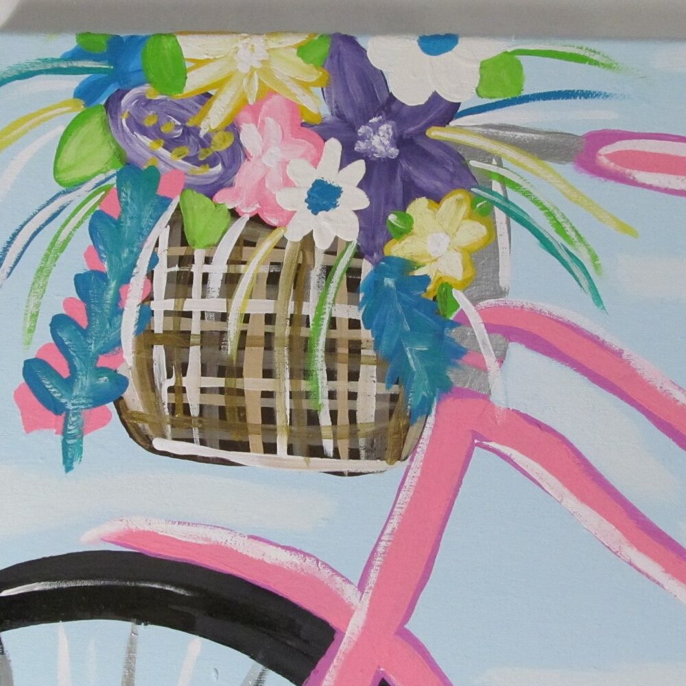 Original Bicycle Canvas Painting by me